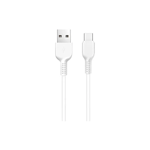 Дата кабель USB 2.0 AM to USB-C 1.0m 3A white HOCO (6957531068853) зображення 1