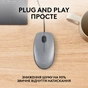 Мишка Logitech M110 Silent USB Mid Gray (910-006760) - зменшене зображення 3