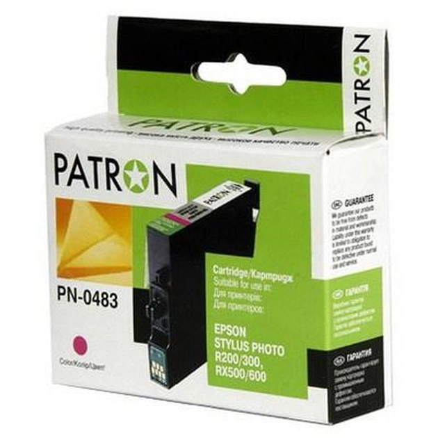 Картридж Patron для EPSON R200/300 (PN-0483)MAGENTA (CI-EPS-T048340-M-PN) - зображення 1
