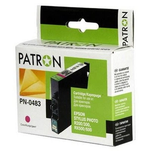 Картридж Patron для EPSON R200/300 (PN-0483) MAGENTA (CI-EPS-T048340-M-PN) зображення 1