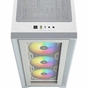 Корпус Corsair iCUE 4000X RGB Tempered Glass White (CC-9011205-WW) - зменшене зображення 5