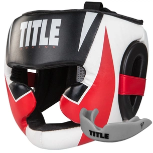 Боксерський шолом Title MMA Command Full Black/Red/White L (XCHGF L BK/WH/RD) зображення 1