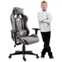 Крісло ігрове GT Racer X-5934-B Gray (X-5934-B Kids Fabric Gray) - зменшене зображення 10