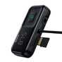 FM модулятор Baseus T Shaped S-16 2 х USB Type-A, microSD, AUX Black (CCMT000201) - уменьшенное изображение 2