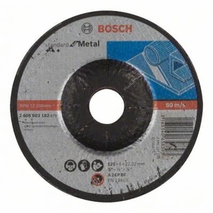 Круг зачистний Bosch обдирний, Standard for Metal 125х6мм (2.608.603.182) зображення 1