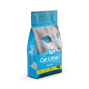 Наповнювач для туалету Catfun бентонітовий натуральний 10 л (8683655071513) изображение 1