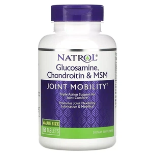Вітамінно-мінеральний комплекс Natrol Глюкозамін, Хондроїтин та MSM, Glucosamine, Chondroitin & MSM, 150 таблеток (NTL-00224) зображення 1