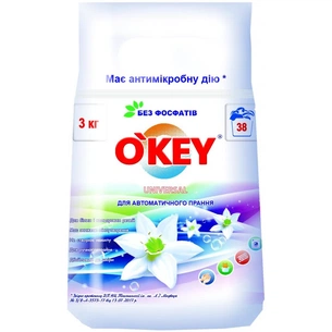 Пральний порошок O'KEY Universal 3 кг (4820049381870) зображення 1