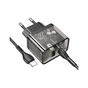 Зарядний пристрій HOCO N34 Dazzling dual-port Black (6931474799180) - зменшене зображення 6