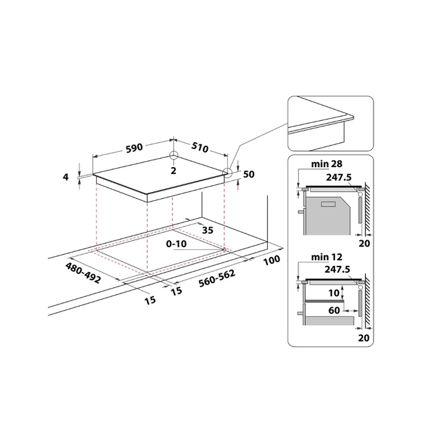 Варочна поверхня Whirlpool WLS2760BFS - picture 12