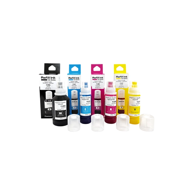 Чернила Premium Quality Epson 112 SET B127ml, C/M/Y 70ml (70264946) - изображение 1