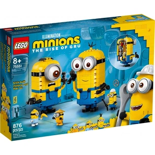 Конструктор LEGO Minions Фігурки міньйонів та їхній будинок 876 деталей (75551) зображення 1