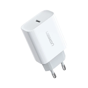 Зарядний пристрій Ugreen CD137 Type-C PD 20W Charger (White) (60450) зображення 1