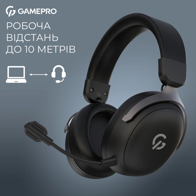 Навушники GamePro Asgard Freya Pro Wireless Black (HSW201B) - picture 8