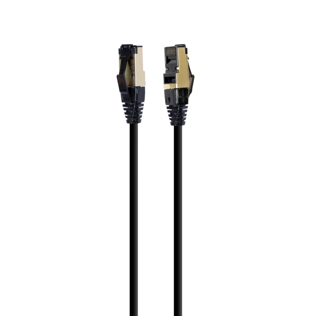Патч-корд 7.5м, S/FTP, cat 8, литий, 50u", CU, AWG 27, LSZH, black Cablexpert (PP8-LSZHCU-BK-7.5M) - изображение 1