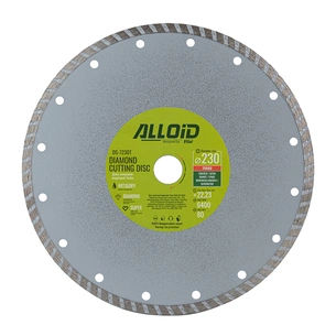 Круг отрезной Alloid алмазний, Turbo, 230мм (DS-7230T) изображение 1