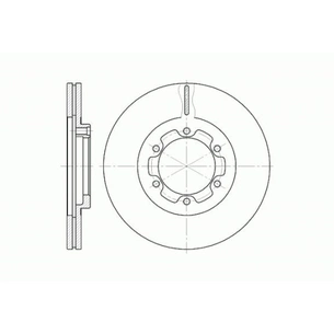 Гальмівний диск REMSA 6188.10 зображення 1
