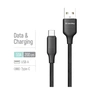 Дата кабель USB 2.0 AM to USB-C 2.0m 3A TPE embossed black ColorWay (CW-CBUC102-BK) - уменьшенное изображение 4