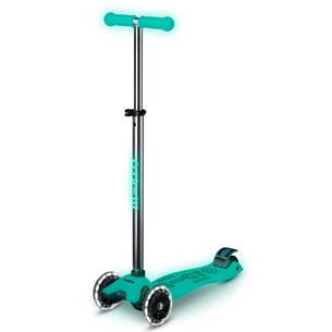 Самокат Micro Maxi Deluxe Glow LED Желейний зелений (MMD365) зображення 1