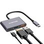 Концентратор Canyon hub DS-4 3in1 USB-C Grey (CNS-TDS4) - уменьшенное изображение 5