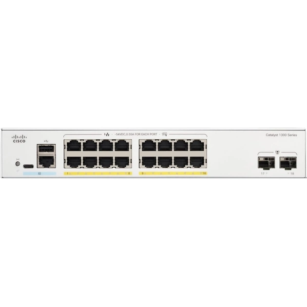 Коммутатор сетевой Cisco C1300-16P-2G - изображение 1