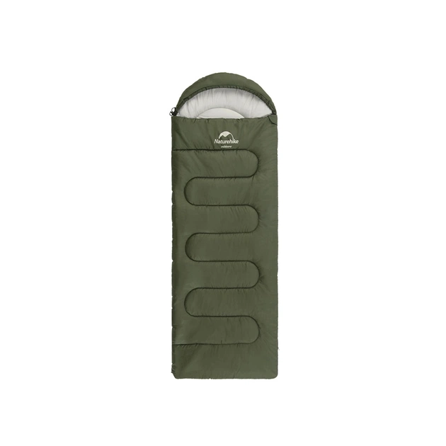Спальний мішок Naturehike Y150L NH21MSD08, лівий, темно-зелений (6975641888758) - зображення 1