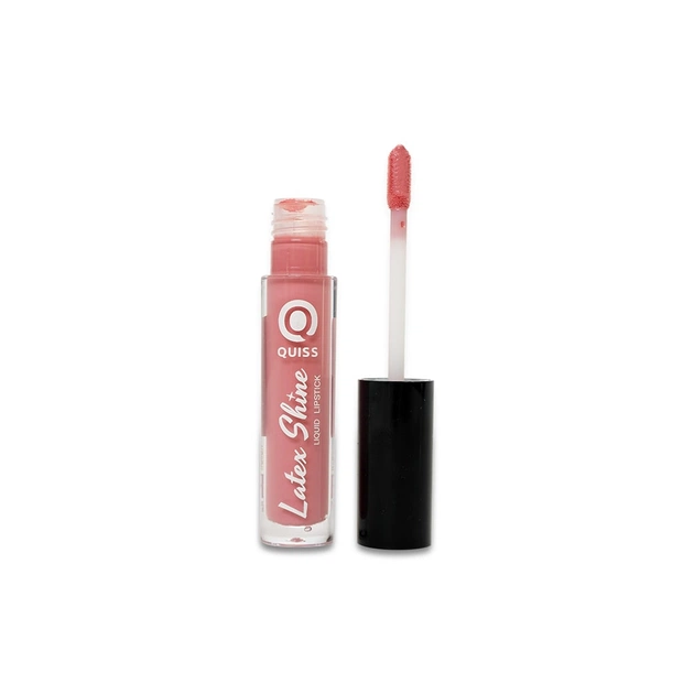 Помада для губ Quiss Latex Shine Liquid Lipstick 01 - Rosy Peach (4823097114025) - изображение 1
