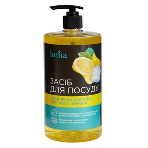 Засіб для ручного миття посуду Luma Лимон 1 л (LD-11) picture 1