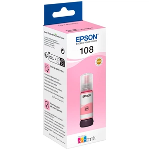 Контейнер з чорнилом Epson 108 EcoTank L8050/L18050 light magenta (C13T09C64A) зображення 1