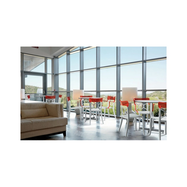 Кухонний стілець PAPATYA opera-k, сидіння біле, верх прозоро-червоний (2338) - picture 5