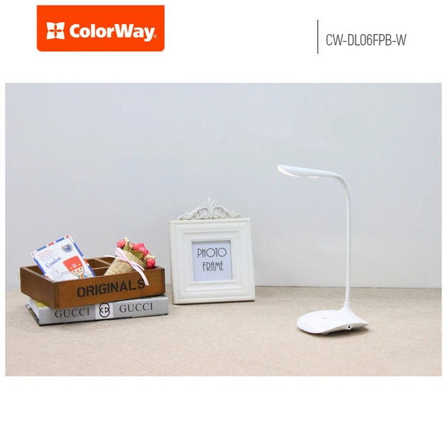 Настільна лампа ColorWay LED Portable & Flexible з вбудованим акумулятором 500mAh (CW-DL06FPB-W) - picture 5