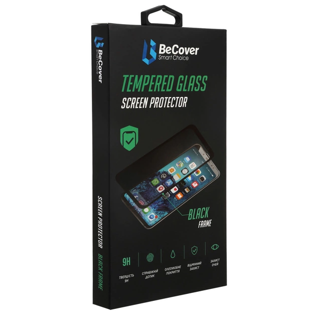 Скло захисне BeCover Apple iPhone 13 / 13 Pro Black (706663) - зображення 1