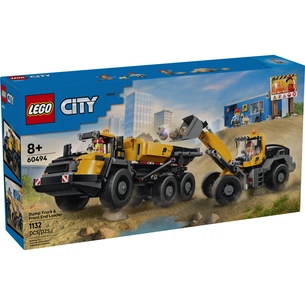 Конструктор LEGO City Самоскид і фронтальний ковшовий навантажувач (60494) зображення 1