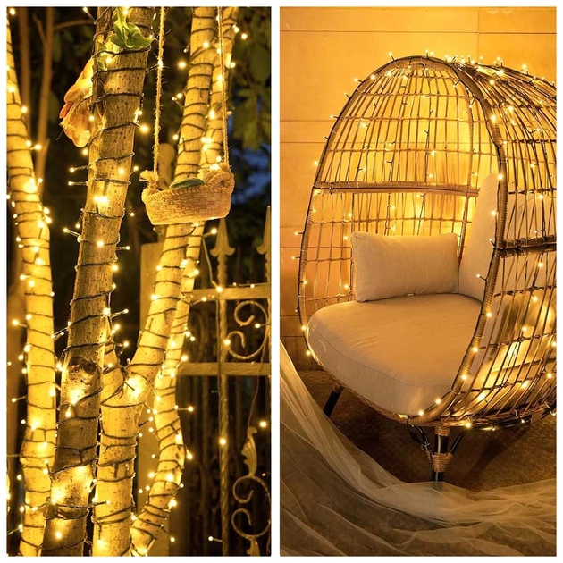 Гірлянда ColorWay Мішура LED 150 5 м 8 функцій теплий колір USB (CW-G-150L5U) - picture 9