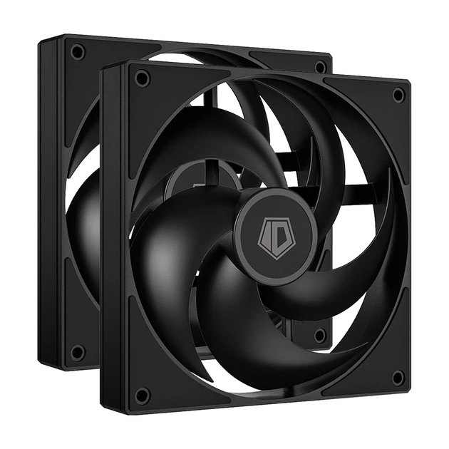 Кулер для корпуса ID-Cooling Вентилятор ID-Cooling AS-140-K Duet Black (AS-140-K DUET) - изображение 1