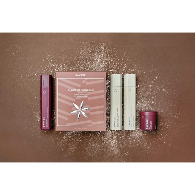 Набір косметики Davroe Moisture Senses Шампунь + Кондиціонер + Кондиціонуючий засіб + Незмивний кондиціонер (9326123011459) - picture 4