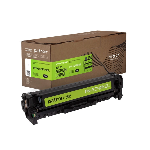 Картридж Patron HP 304A (CC530A) Green Label, black (PN-304AKGL) - изображение 1