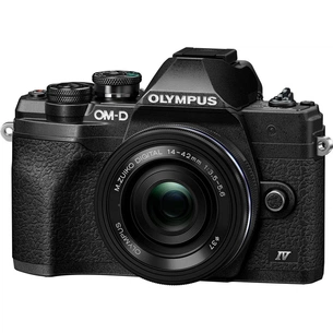 Цифровий фотоапарат Olympus E-M10 mark IV Pancake Zoom 14-42 mm Kit black (V207132BE000) зображення 1