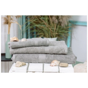 Рушник MirSon набір банний 5012 SoftNess Smoky 50x90, 70x140, 100x150 (2200003182729) зображення 1