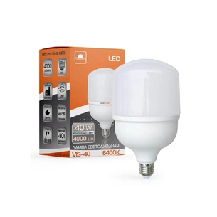 Лампочка Євросвітло 40Вт 6400К (VIS-40-E27) зображення 1