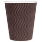 Стакани одноразові PRO service Riple Паперові Коричневі 340 мл 20 шт. (4823071635010) - зменшене зображення 1