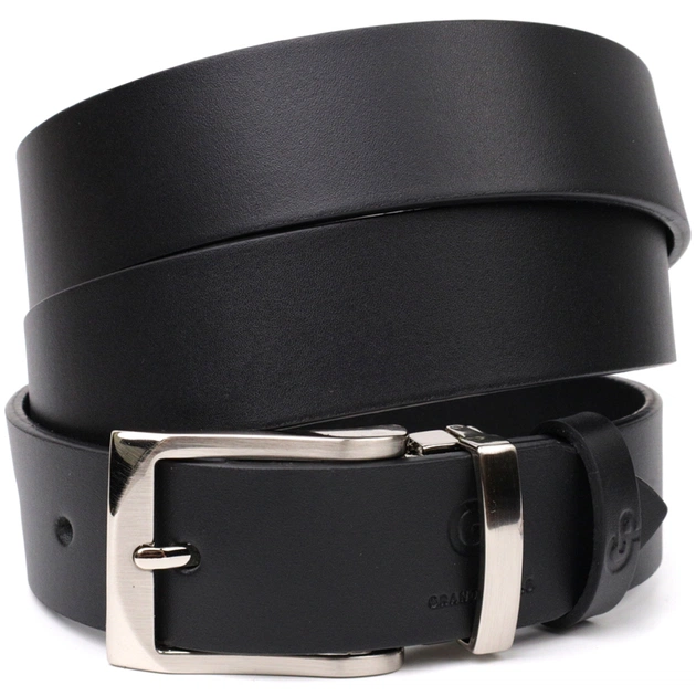 Ремінь Grande Pelle Брючний з натуральної шкіри Чорний (11675) - зображення 1