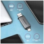 Считыватель флеш-карт AXAGON USB-C + USB-A to SD/microSD 5Gbps gray (CRE-DAC) - уменьшенное изображение 4