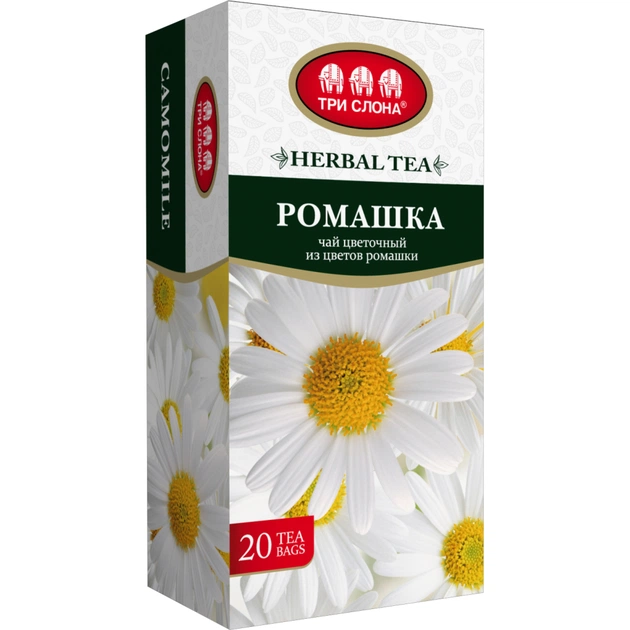 Чай Три Слона "Ромашка" 20х1 г (ts.14733) - изображение 1