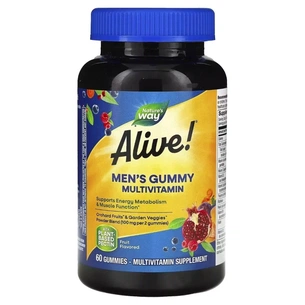 Мультивітамін Nature's Way Мультивітаміни для чоловіків, смак фруктів Alive! Men's Gummy Multiv (NWY-15900) зображення 1