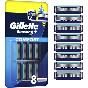 Змінні касети Gillette Sensor 3+ 8 шт. (8700216873727) изображение 1