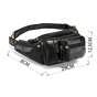 Сумка Vintage Поясна чоловіча Чорна (14817) - зменшене зображення 4