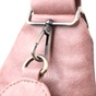 Сумка Vintage Жіноча з акцентом на текстильну лямку з гладкої екошкіри Рожева (22772) - зменшене зображення 6