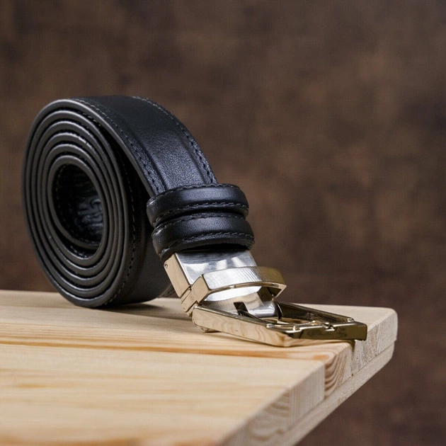 Ремінь Grande Pelle Брючний двосторонній Синій та Чорний (11156) - зображення 7