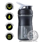 Шейкер спортивний BlenderBottle SportMixer 20oz/590ml Black/White (SM 20oz Black/White) - зменшене зображення 3